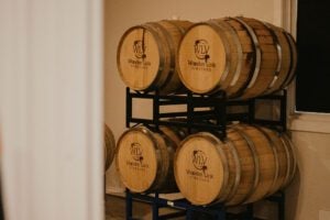 Wooden Link Vineyard barrels